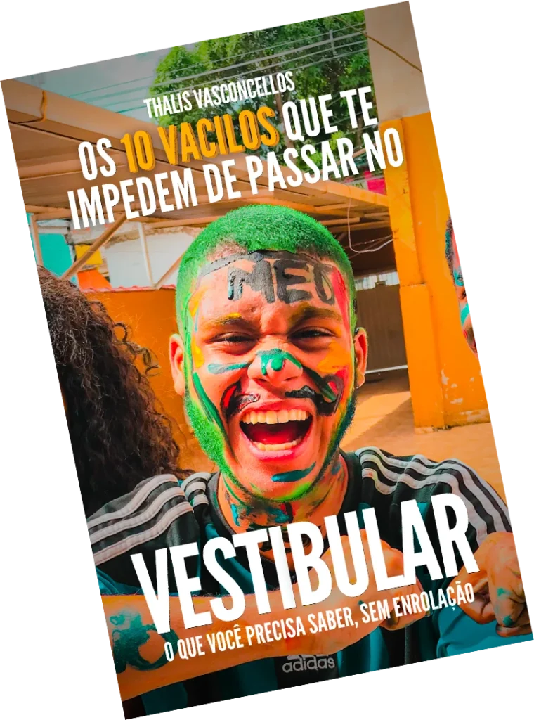 Imagem ilustrativa do pdf do material educativo do Thalis Vasconcellos para ajudar a passar no vestibular